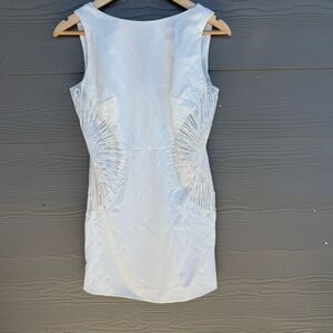 Elegant White Sleeveless Wedding Dress